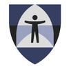 A navy blue Digital Accessibilty Services logo in the shape of a shield, with a pictogram of a person in the center. 