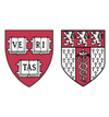 A Harvard veritas shield next to the shield of HUHS.